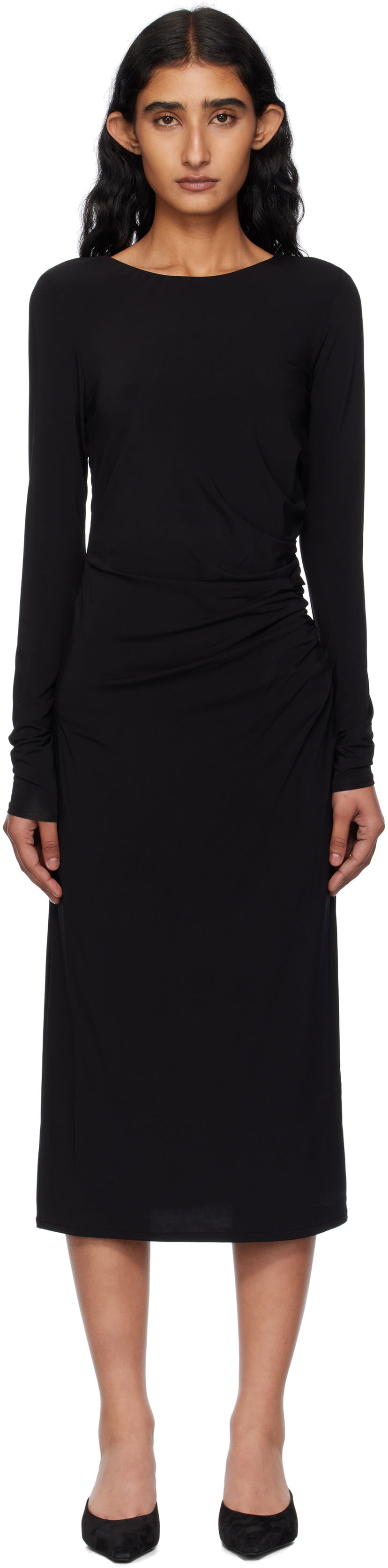 Šaty Max Mara Max Mara Zitto Midi Dress Čierna | 2526626031600
