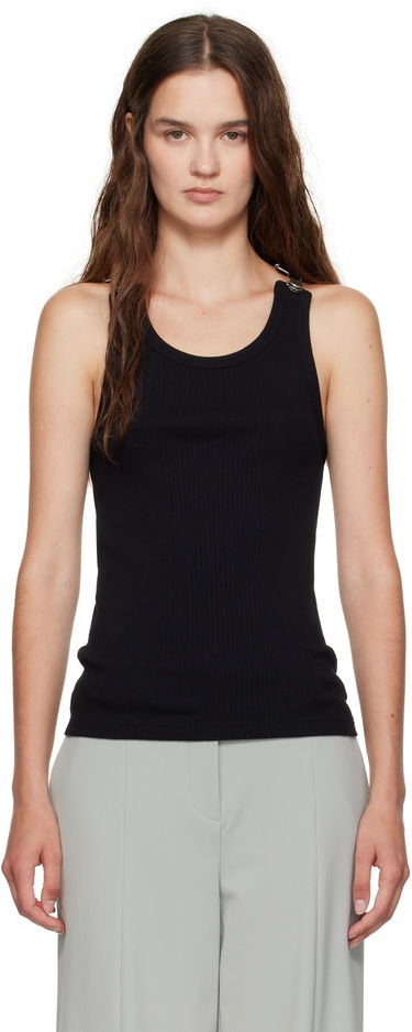 Tielko Jean Paul Gaultier Jean Paul Gaultier Overall Buckles Ribbed Tank Top Čierna | 25/03-U-TO380-J014-00, 0