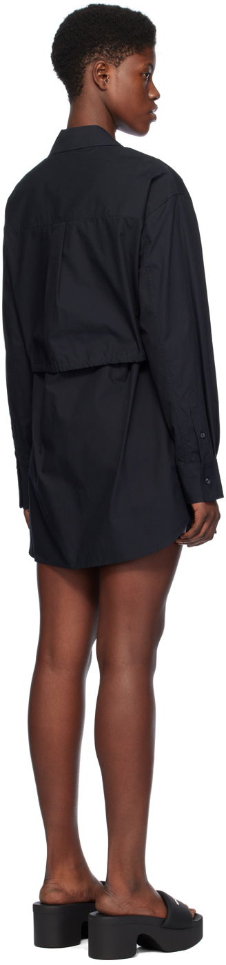 Šaty Alexander Wang Layered Shirt Dress Čierna | 4WC1246245, 2