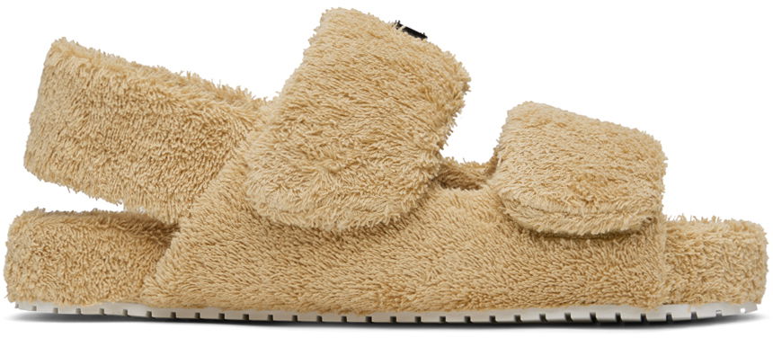 Tenisky a topánky Dolce & Gabbana Beige Logo Sandals Béžová | CS2181AJ210, 0