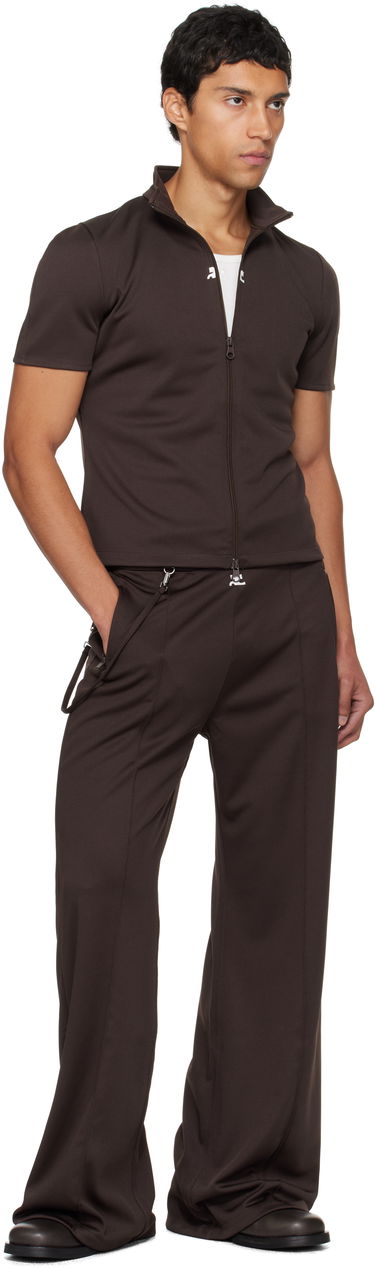 Nohavice Courrèges Courrèges Flare Interlock Tracksuit Pants Hnedá | 325JPA426JS0250, 3