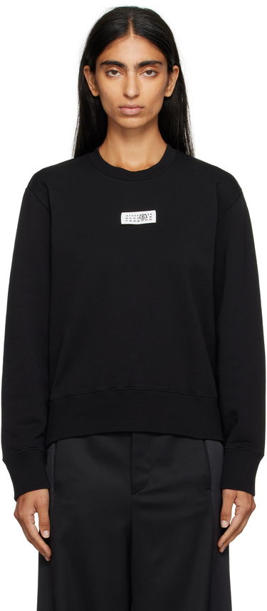 Mikina Maison Margiela MM6 Maison Margiela Logo Patch Sweatshirt Čierna | S52GU0247 M25025, 0