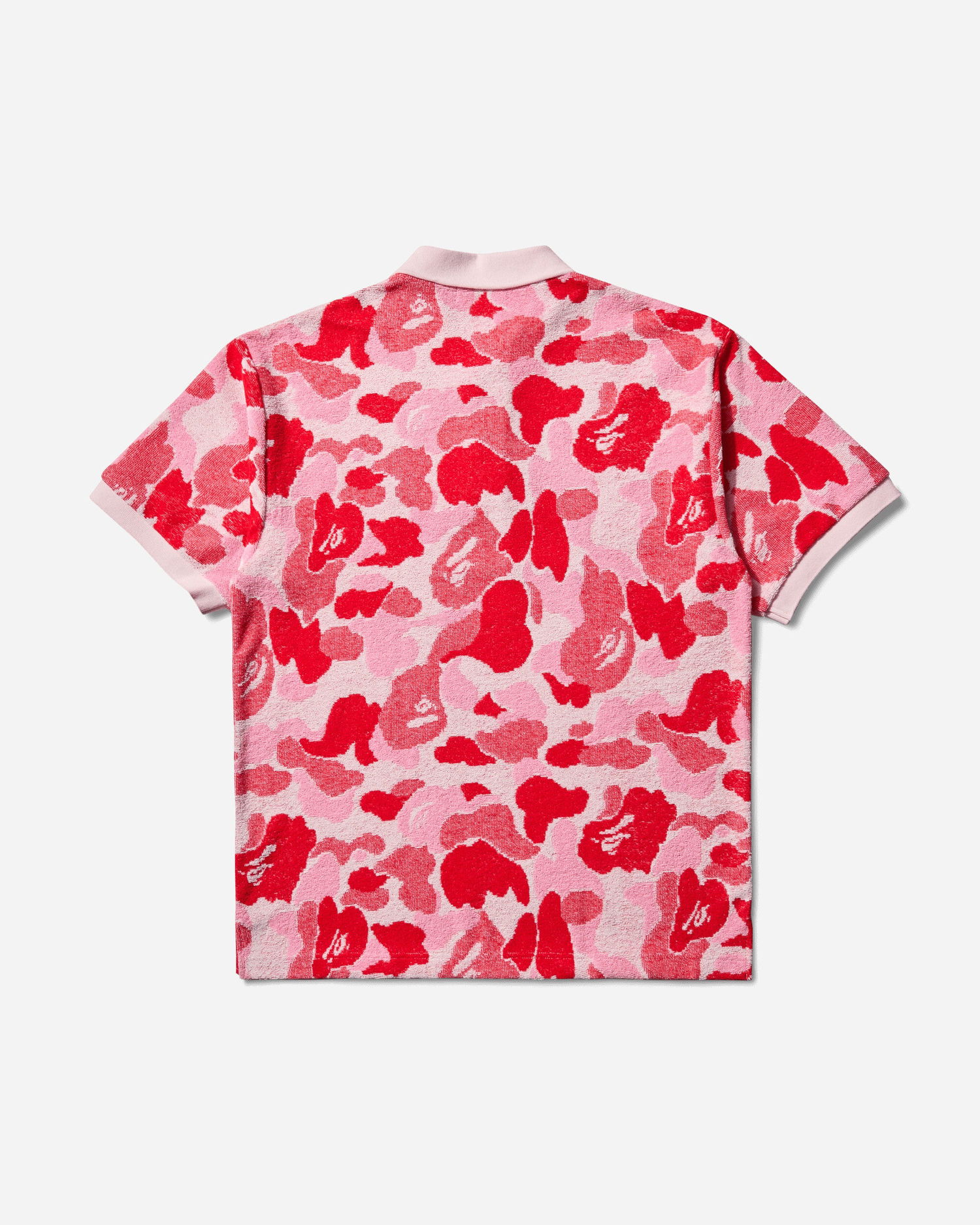 Polo tričko BAPE ABC Camo Polo Jacquard Shirt Ružová | 1L30112002 PINK, 0