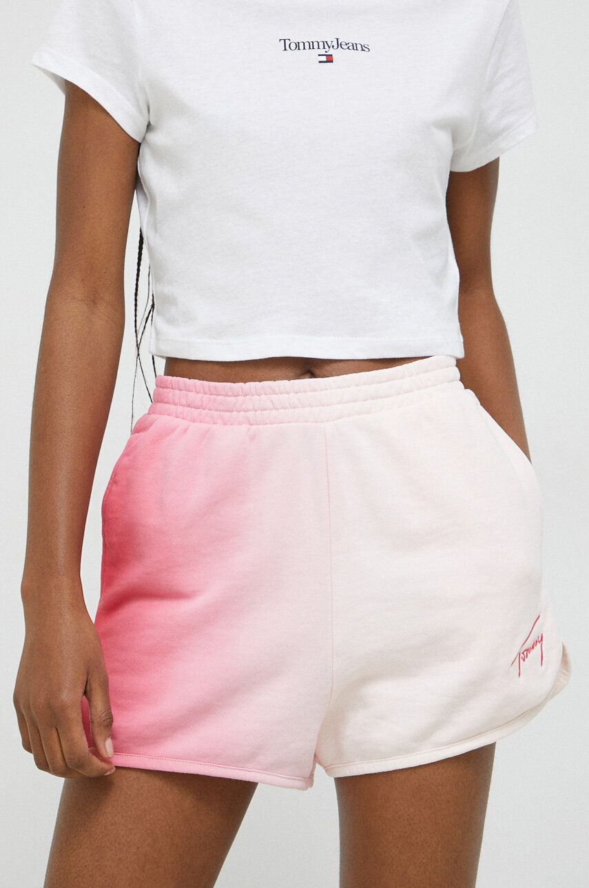 Šortky Tommy Hilfiger Signature Dip Dye Shorts Ružová | DW0DW15382.PPYX, 0