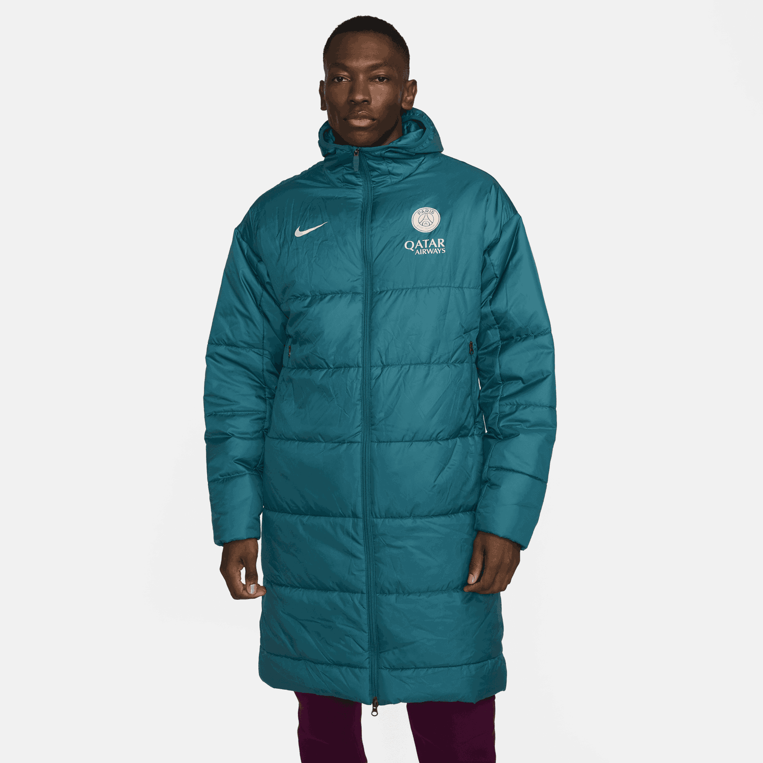 Prešívaná bunda Nike Academy Pro Therma-FIT Long Padded Soccer Jacket Modrá | FQ0155-382, 0