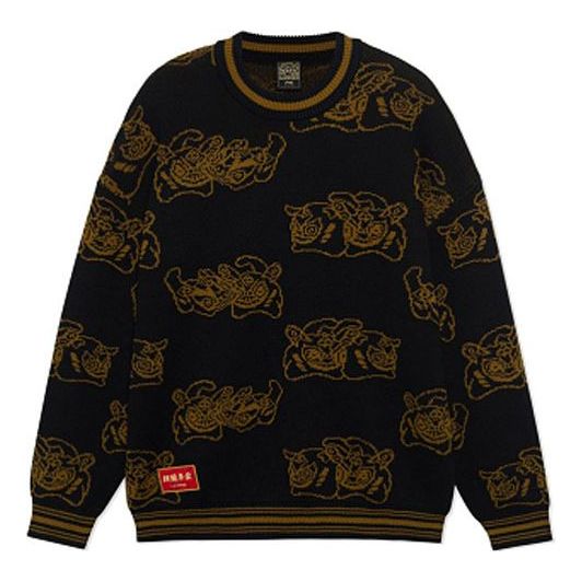 Sveter Li-Ning Graphic Crew Neck Sweater Čierna | AMBS025-2