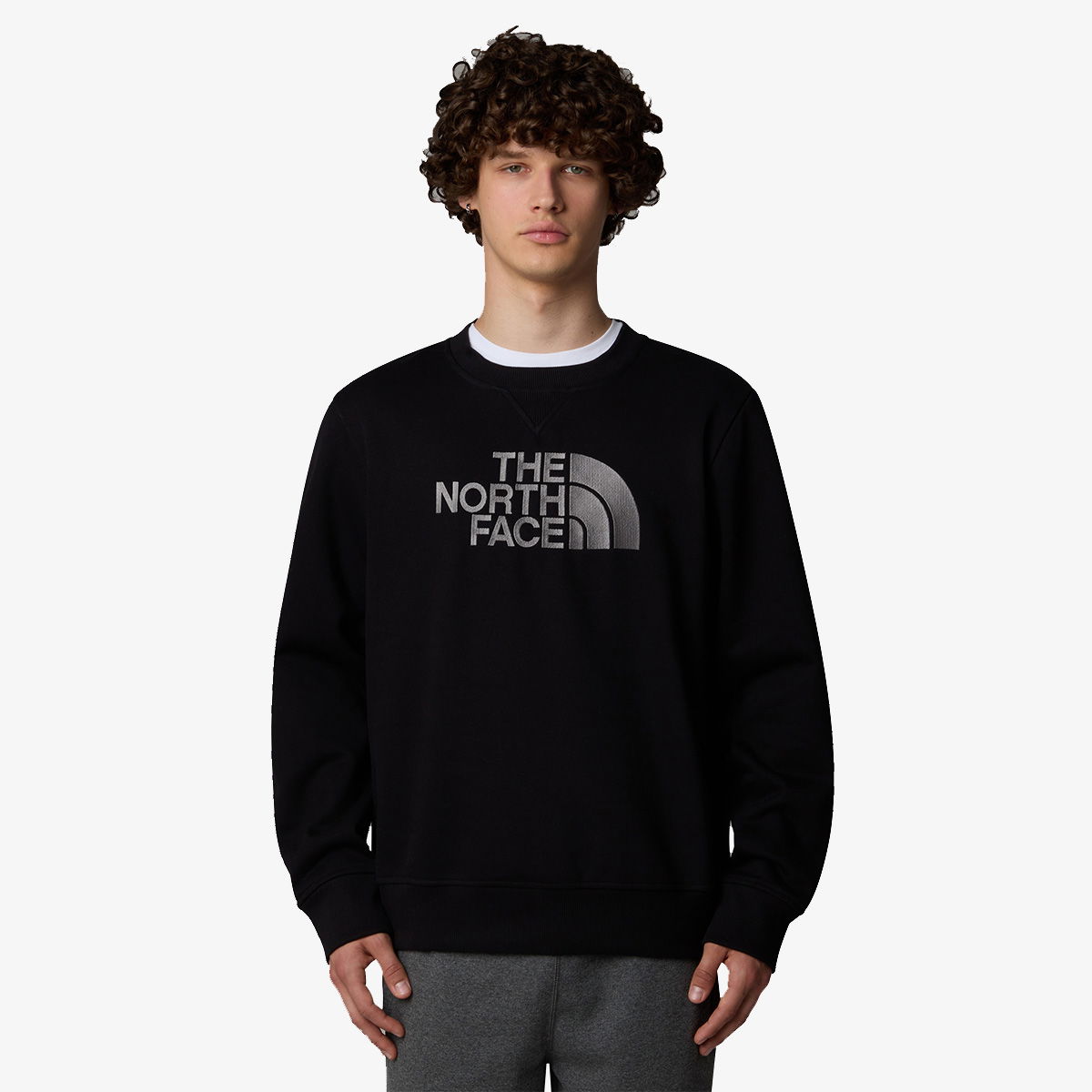 Mikina The North Face Drew Peak Crewneck Sweatshirt Čierna | NF0A89EKJK31, 0