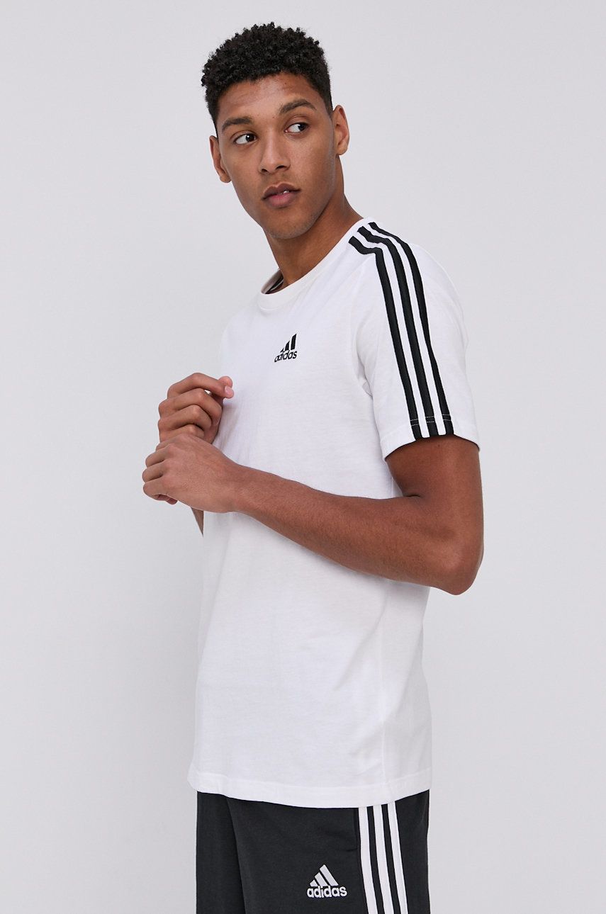 Tričko adidas Originals 3-Stripes Logo Graphic T-Shirt Biela | GL3733, 0