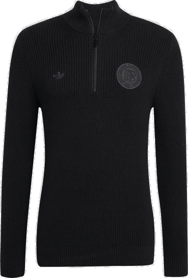 Sveter adidas Originals Adidas DFB Deutschland Half-Zip Sweatshirt Čierna | ji6778, 0