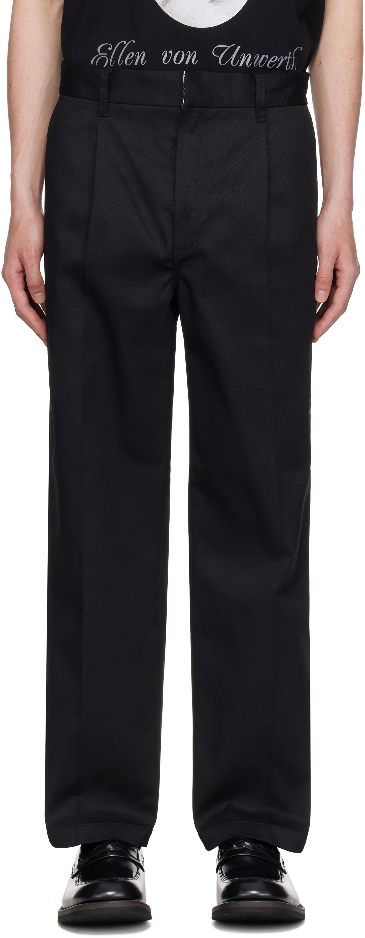 Nohavice WACKO MARIA WACKO MARIA x Dickies Edition Pleated Trousers Čierna | 25SS-WMP-DC01, 0