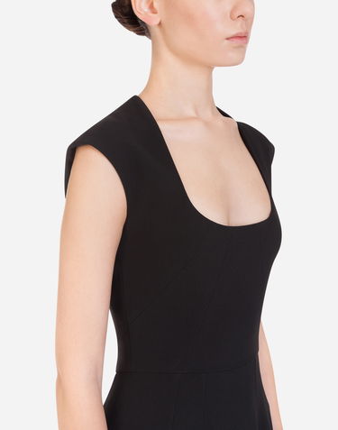 Šaty Dolce & Gabbana Cady Longuette Dress Čierna | F6I8GTFURDVN0000, 3