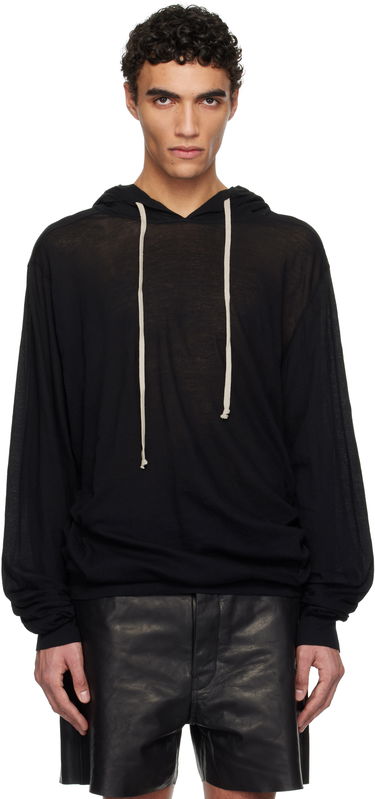 Mikina Rick Owens Rick Owens Hollywood Unstable Cotton Hoodie Čierna | RU01E5282 UC, 0