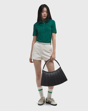 Taška cez rameno Lacoste Lacoste LENGLEN Pleated Shoulder Bag Čierna | NU5015DP-000, 2
