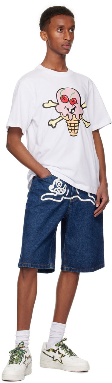 Tričko BBC IceCream ICECREAM Cones & Bones T-Shirt Biela | IC24346, 3