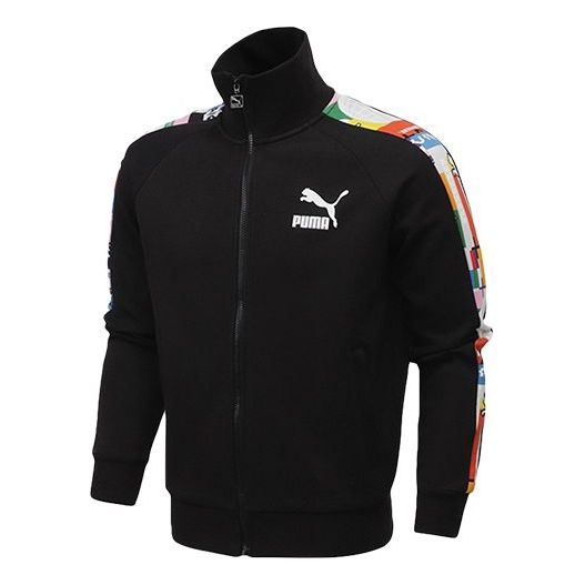 Bomber bunda Puma T7 Slim Fit Stand Collar Jacket Čierna | 531290-01, 0