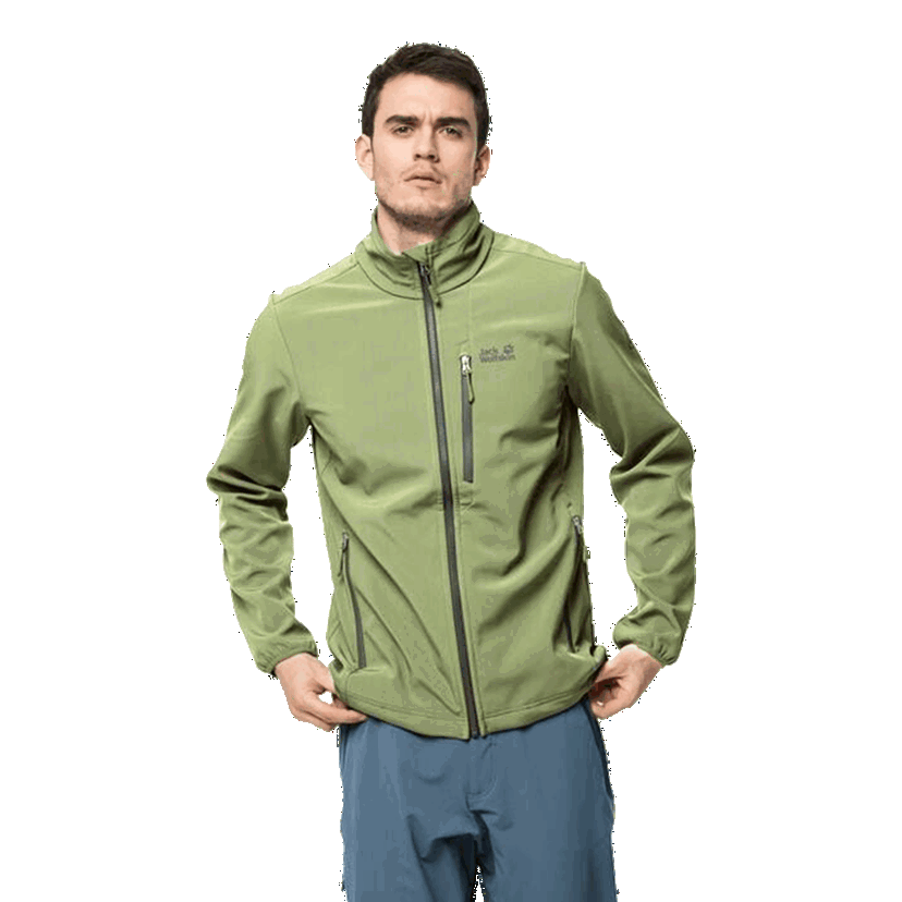 Bunda Jack Wolfskin Whirlwind Softshell Jacket Zelené | 1305801-4129