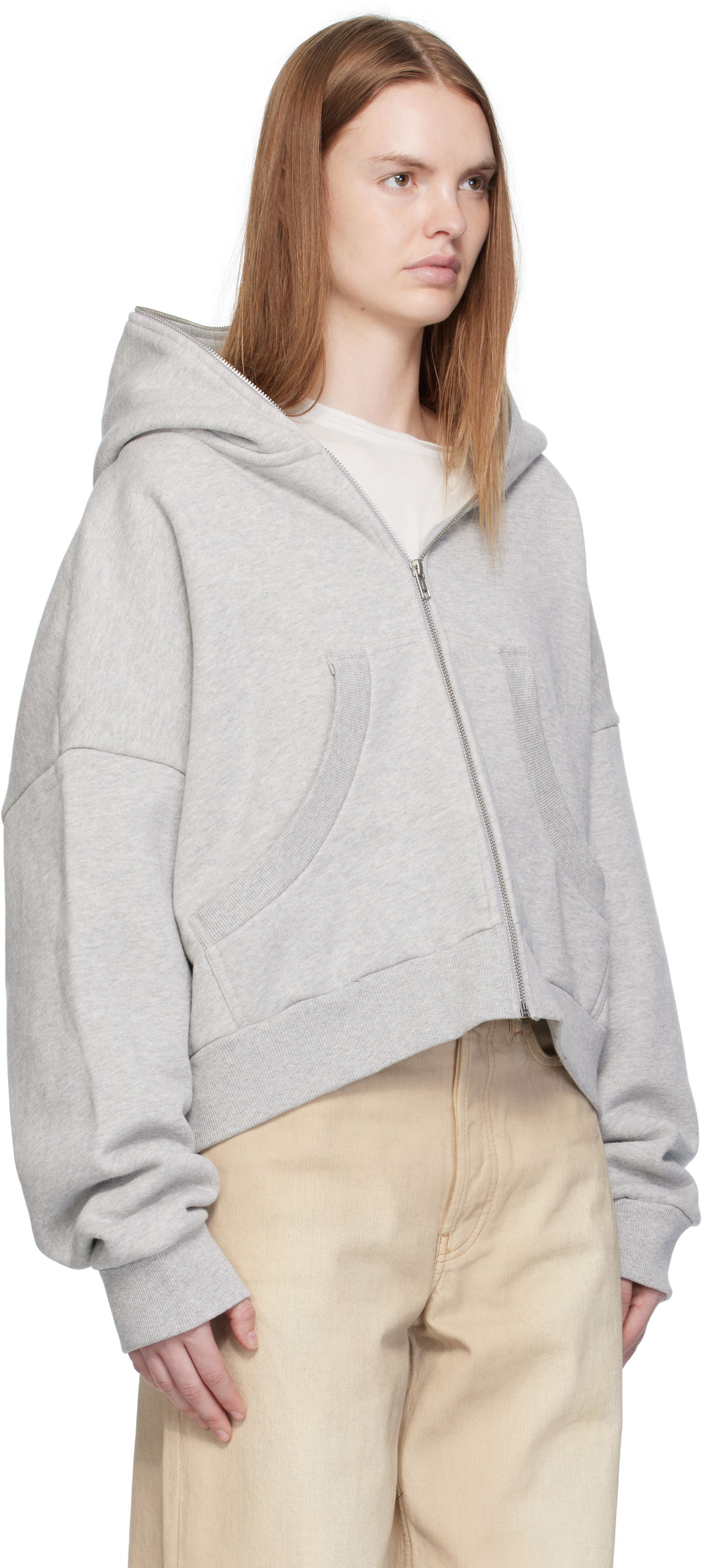 Mikina Entire Studios Entire Studios Eternal Zip Hoodie Šedá | ES2202SI, 1