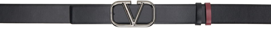 Opasok Valentino Valentino Garavani VLogo Signature Reversible Belt Šedá | 4Y2T0T47YYF, 0