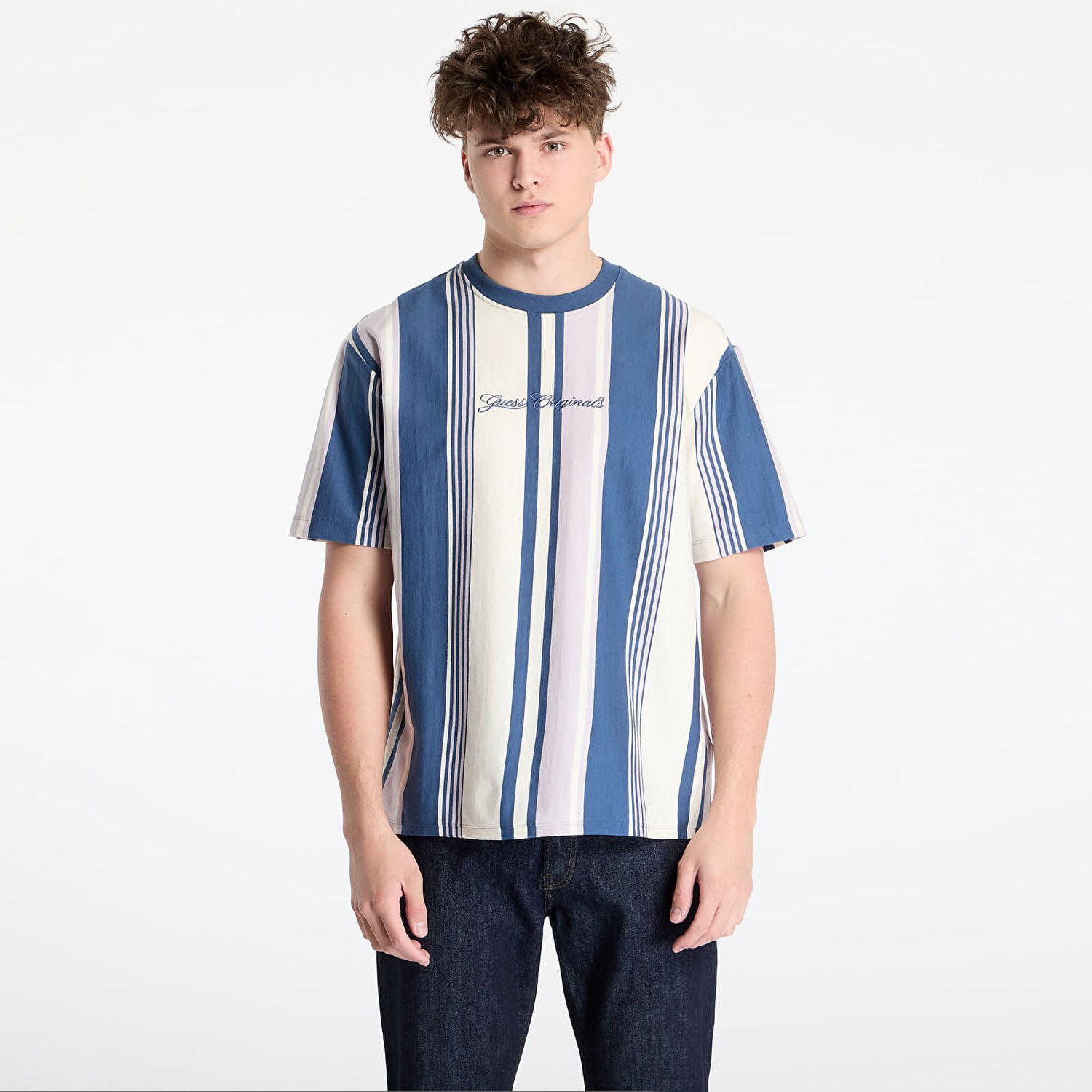 Tričko GUESS GUESS Originals Stripe T-Shirt Rôznofarebný | M5GI59K8FQ4-S40N, 0