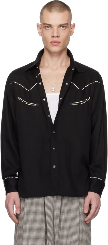 Košeľa WACKO MARIA WACKO MARIA Western Shirt Čierna | 24FW-WMS-WS01, 0