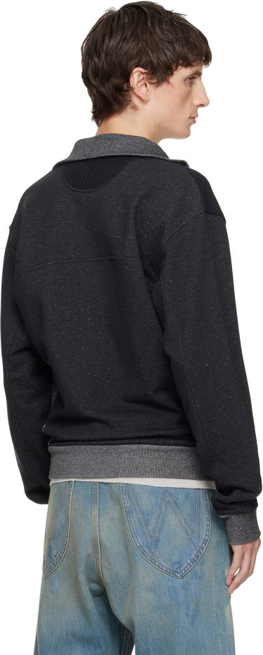 Bunda Vivienne Westwood Alien Speckled Ribbed-Trim Full-Zip Track Jacket Čierna | 3I010016-J00A3-, 2