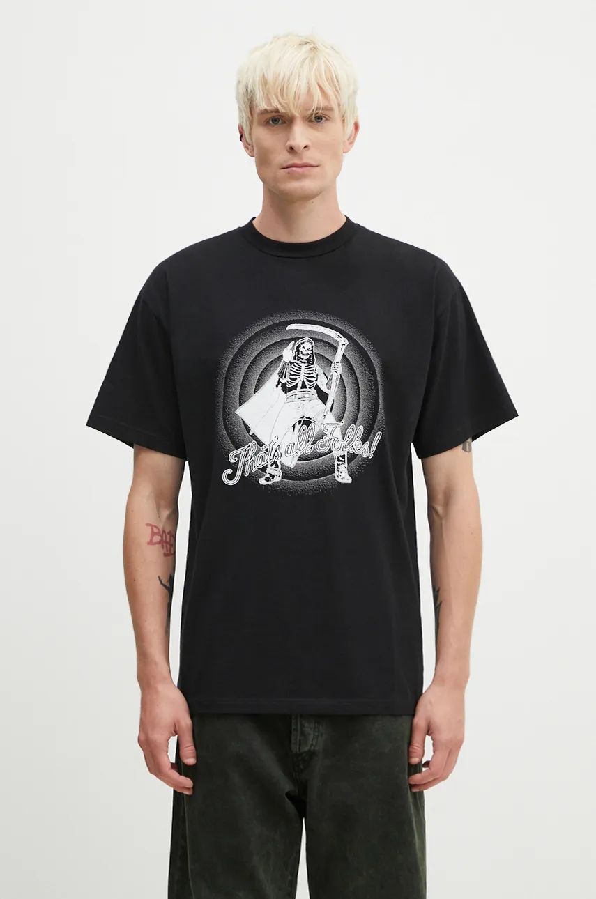 Tričko Aries T-Shirt That is All Folks Print Čierna | AR6001901, 0