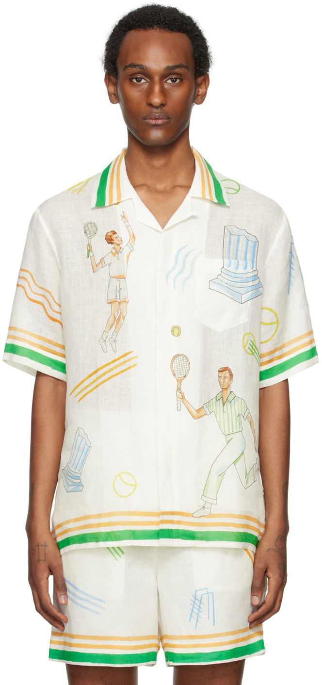 Košeľa Casablanca Tennis Play Icon Shirt Rôznofarebný | U-MPS24-SH-003-04