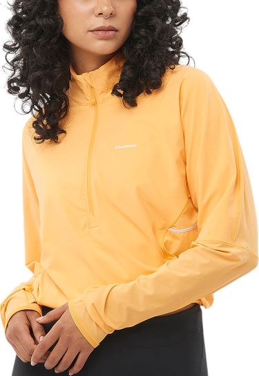Sveter Salomon Salomon Sense Aero Hybrid Cropped HZ HD Women's Running Pullover Žltá | lc2471-0, 0