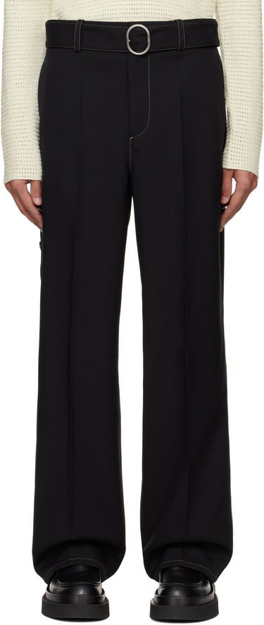 Nohavice Jil Sander Jil Sander Belted Trousers Čierna | J22KA0255_J70001, 0