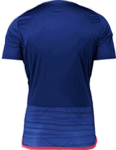 Dres adidas Originals Custom Patterned Short-Sleeve Jersey with Shoulder Stripes Modrá | hr4266blau, 1