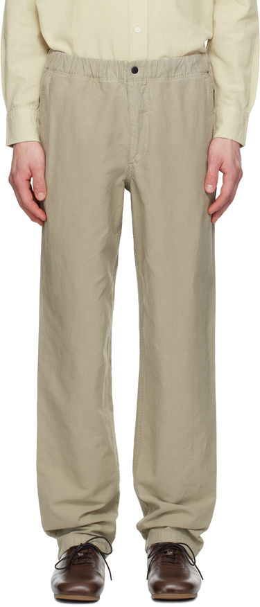 Nohavice NORSE PROJECTS Norse Projects Ezra Relaxed Cotton Linen Trousers Béžová | N25-0420, 0