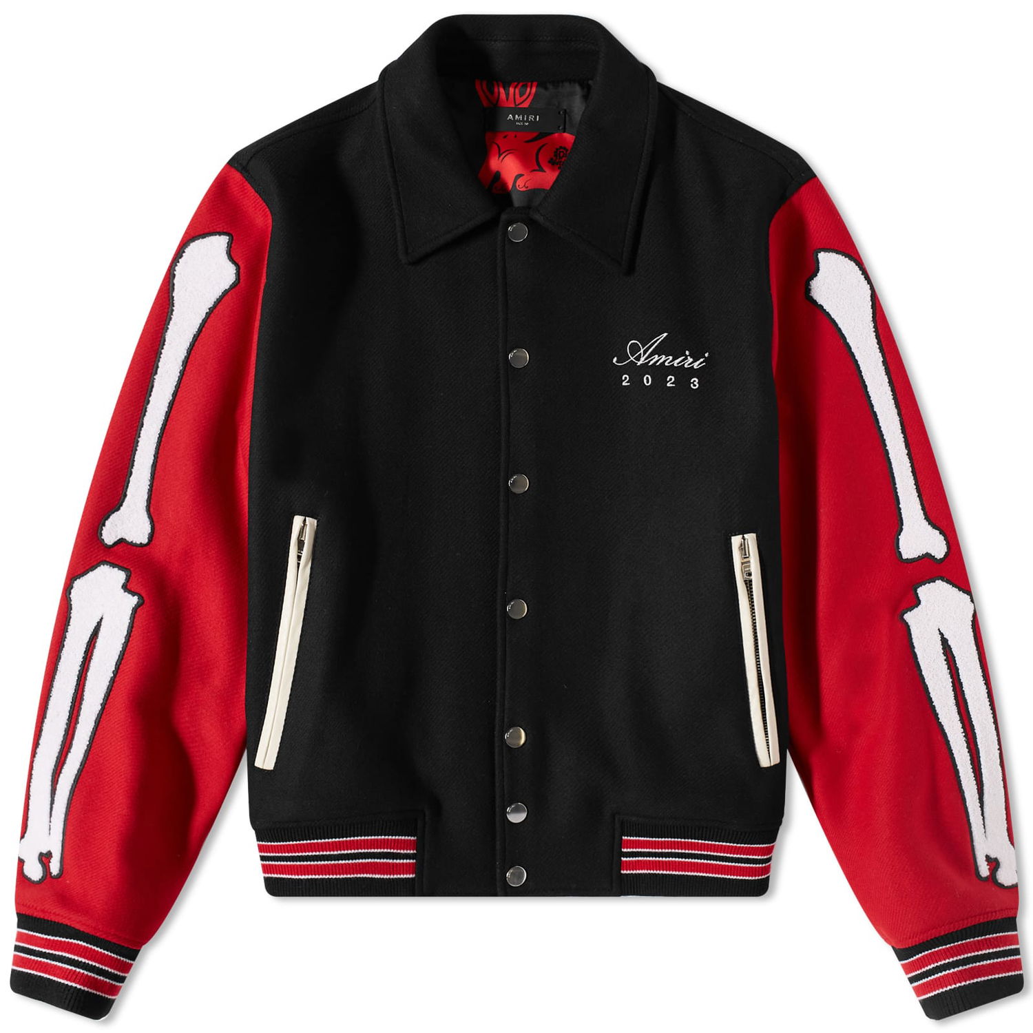 Bunda AMIRI Lunar New Year Bones Jacket Čierna | MOS092-009-BK, 0