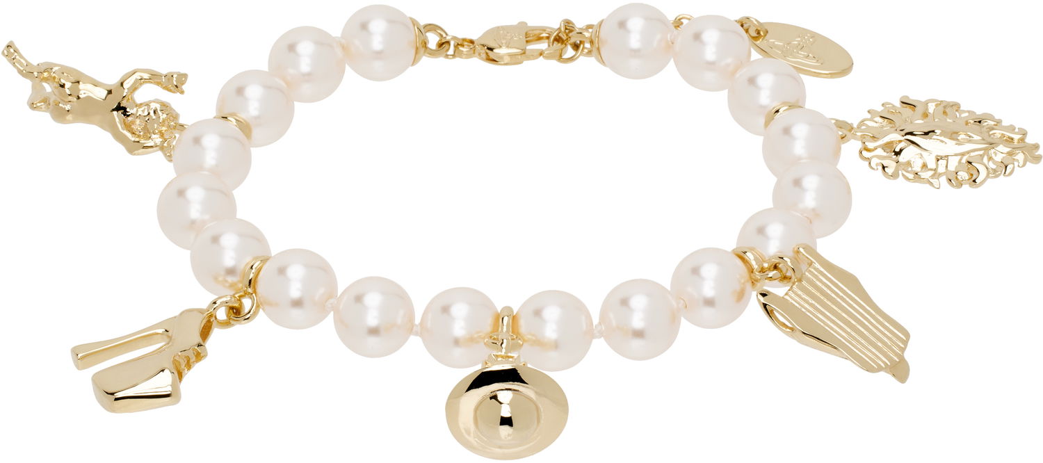 Náramok Vivienne Westwood Pearl Bracelet Metalická | 6103008D-02R107-, 0