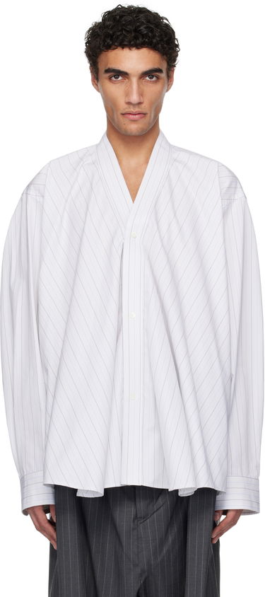 Košeľa HED MAYNER Hed Mayner Shawl Collar Shirt Biela | HMMA60014A-HA130, 0