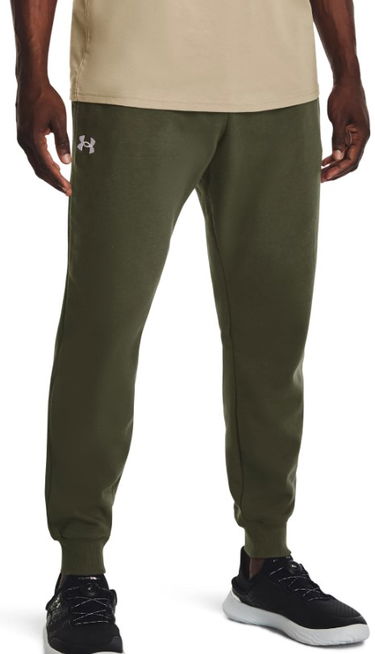 Nohavice a džínsy Under Armour Rival Fleece Zelené | 1379774-390, 0