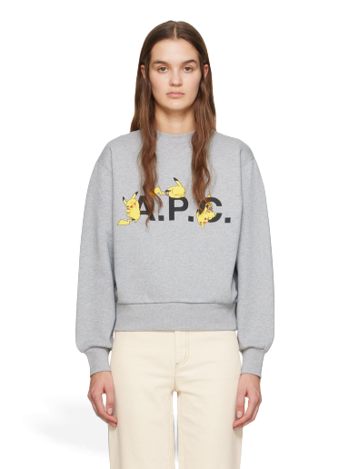 Mikina A.P.C. Pikachu x Sweatshirt Šedá | COGVF-F27862