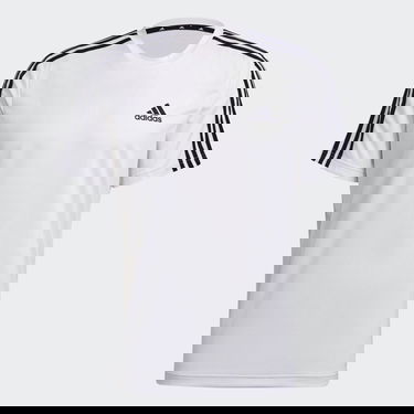 Tričko adidas Performance AEROREADY Designed to Move Sport 3-Stripes Biela | GM2156, 0