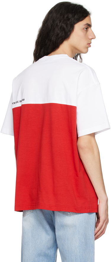 Tričko VETEMENTS VTMNTS Colorblocked T-Shirt Červená | VL16TR280R, 2