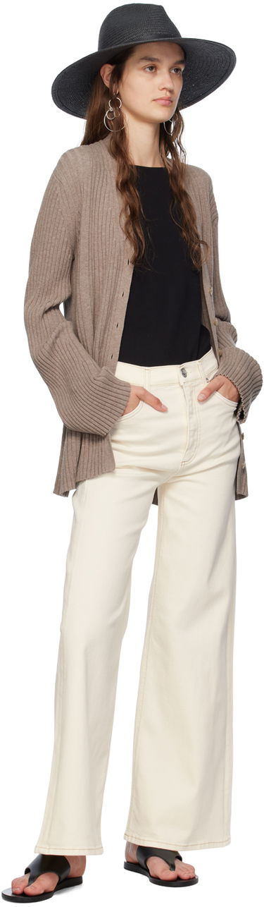 Džínsy rag & bone Sofie Ankle Wide-Leg Jeans Biela | WDD24P2993BREC, 3