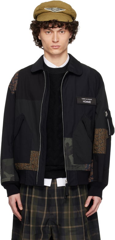 Bomber bunda Comme des Garçons CDG Homme Nylon Back Satin Mix Jacket Čierna | HO-J023-051, 0