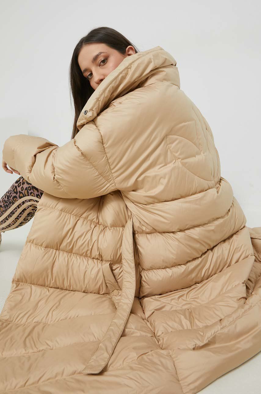 Bunda adidas Originals Fashion Down Jacket Béžová | HK5244, 0