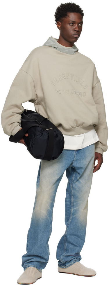 Mikina Fear of God Essentials Nylon Fleece Hoodie Šedá | 202SP244315F, 3