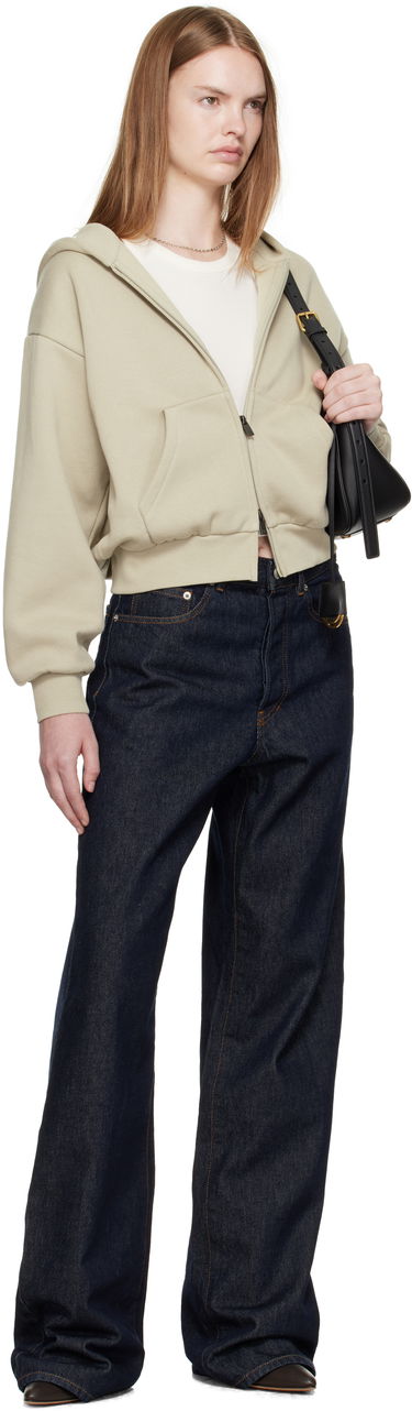 Mikina Fear of God Fear of God ESSENTIALS Classic Fit Zip-Up Hoodie Zelené | 192SP255096FW, 3