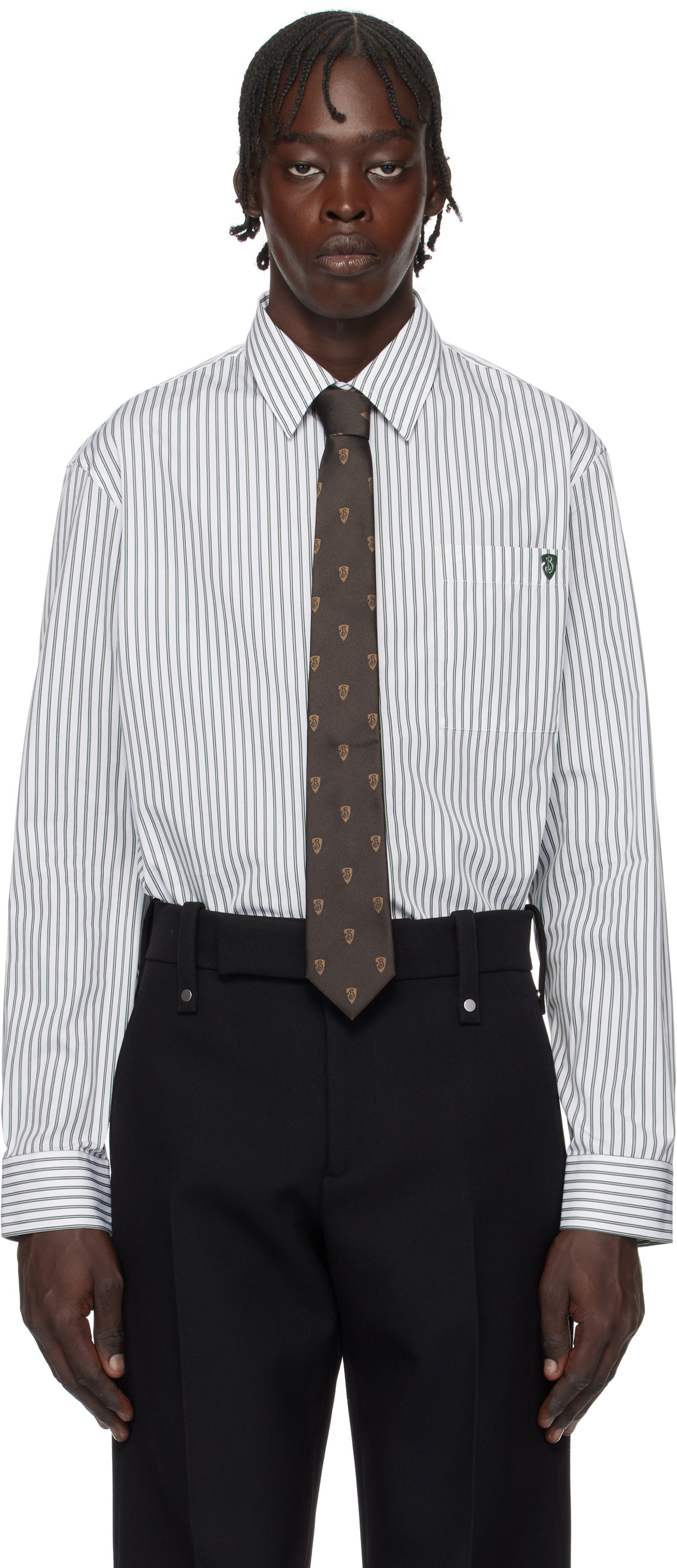 Košeľa Burberry Striped Shirt Biela | 8102560, 0