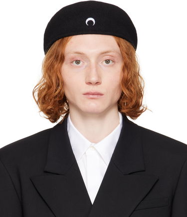 Baretka Marine Serre Marine Serre Moon Felted Wool Beret Čierna | UHG036A RWOV0015, 0