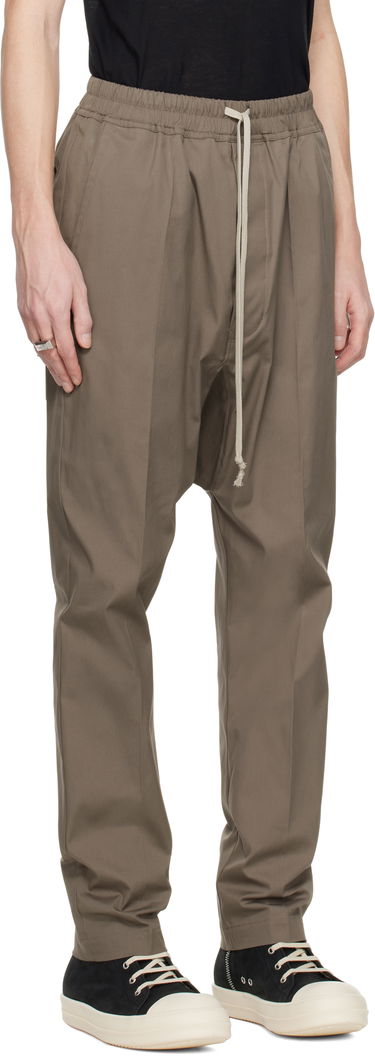Nohavice Rick Owens Rick Owens Hollywood Heavy Drawstring Trousers Čierna | RU01E5380 TE, 4