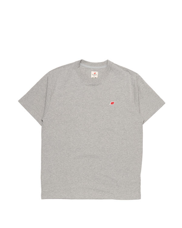 Tričko New Balance Made in USA Tee Šedá | MT21543_AG, 0