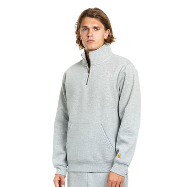 Mikina Carhartt WIP Chase Neck Zip Sweat Šedá | I027038.00M.XX, 0