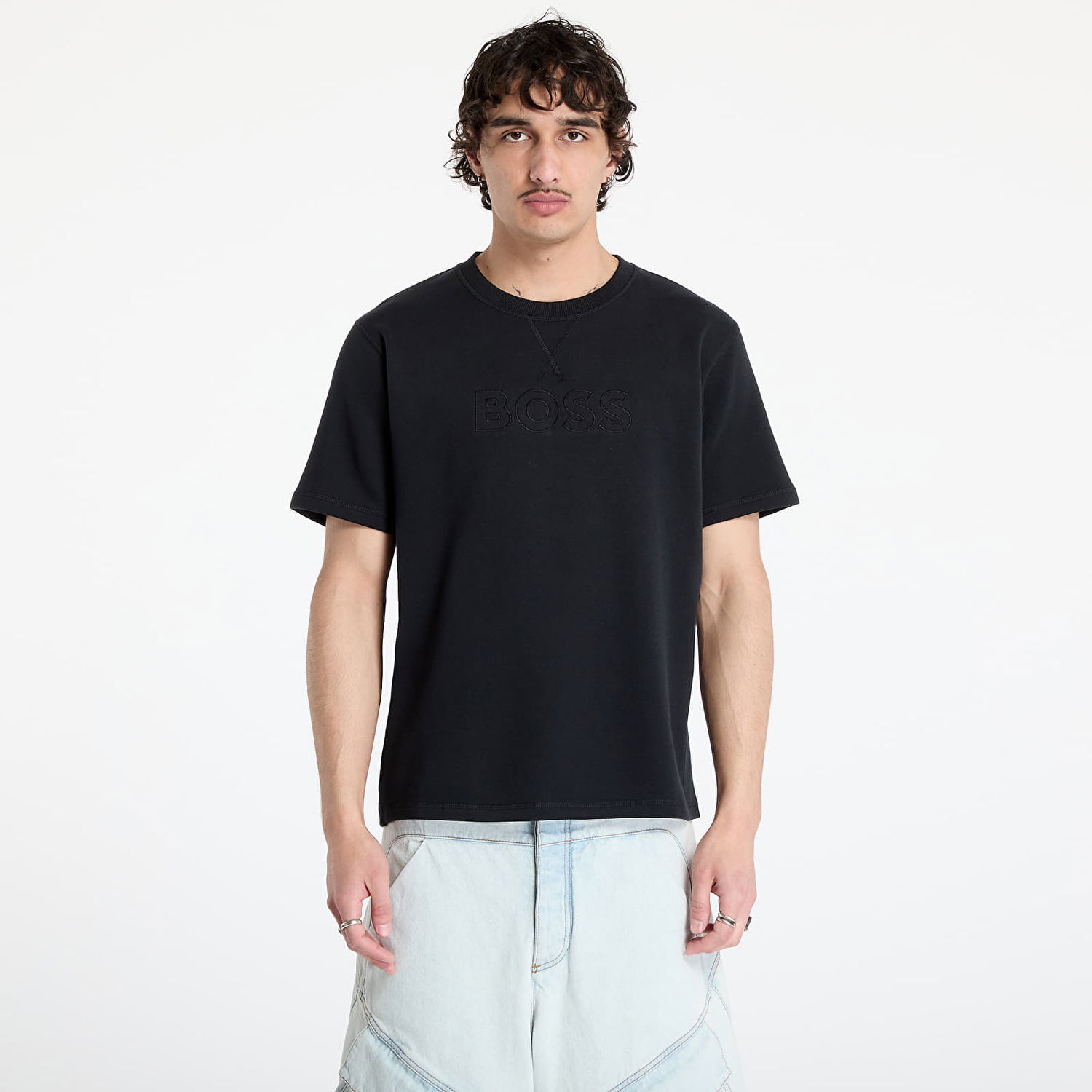 Tričko BOSS Hugo Boss David T-Shirt Čierna | 50540519-001, 0