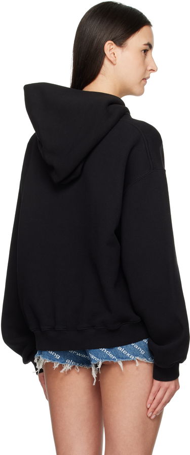 Mikina Alexander Wang Oversize Logo Hoodie Čierna | UCC1251788, 2